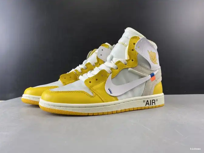 Rep MAX 1 Off-White Powder Air Jordan Dark Yellow-Cone x NRG AQ0818-149 White 0520